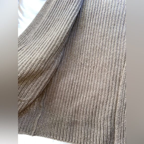 Women’s Ana Brand Khaki Brown Long Sweater Cardigan Size Large - Picture 3 of 5